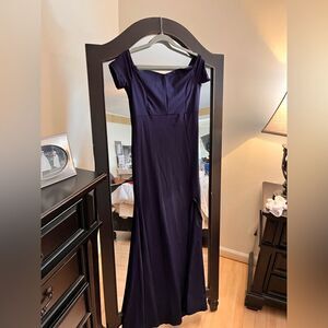 NEW NAVY BLUE GOWN FORMAL DRESS LARGE
